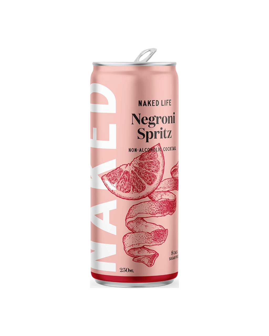 Naked Life Non Alcoholic Cocktail Negroni Spritz 4 X 250mL Boozy