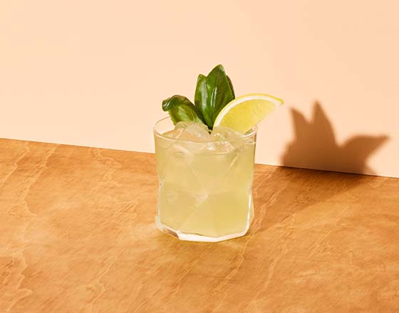 Fig & Gin and Basil Smash cocktail recipe
