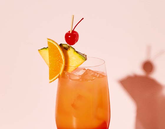Fig & Malibu Sunset cocktail recipe