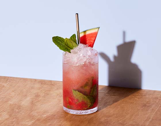 Fig & Non-Alcoholic Watermelon Mojito mocktail recipe
