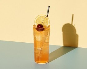 Fig & Sloe Gin Fizz cocktail recipe