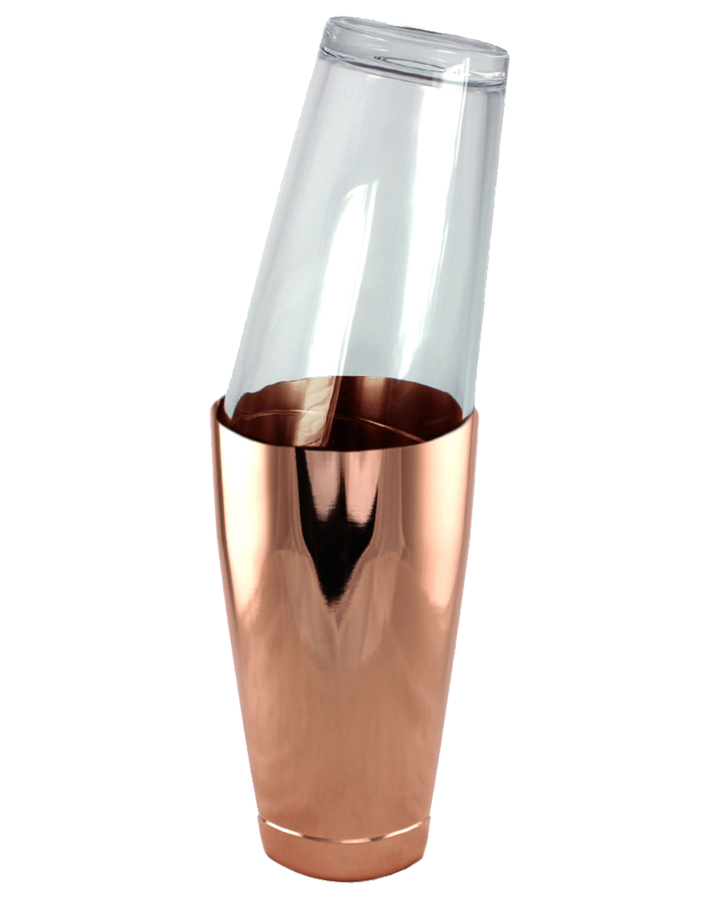 Buy Bevequip Cocktail Shaker Set Boston Tin & Glass Copper Online