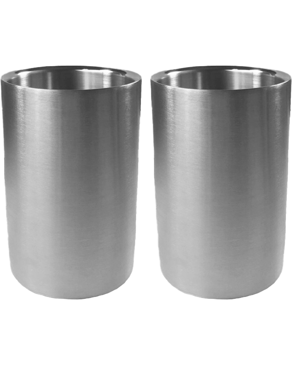 Buy Barware Wine Cooler Insulated Brushed Stainless 2 Pack Online