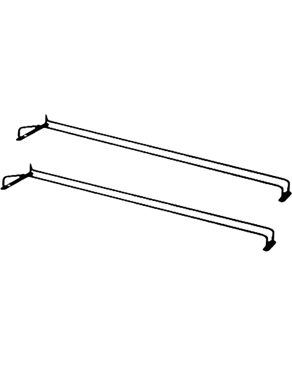 Buy Barware Glass Hanger Single Row Black 600mm 2 Pack Online (Lowest