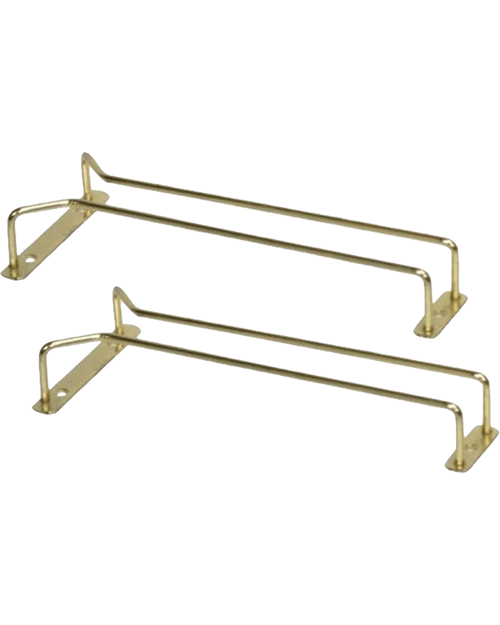 Buy Barware Glass Hanger Single Row Brass 250mm 2 Pack Online (Lowest