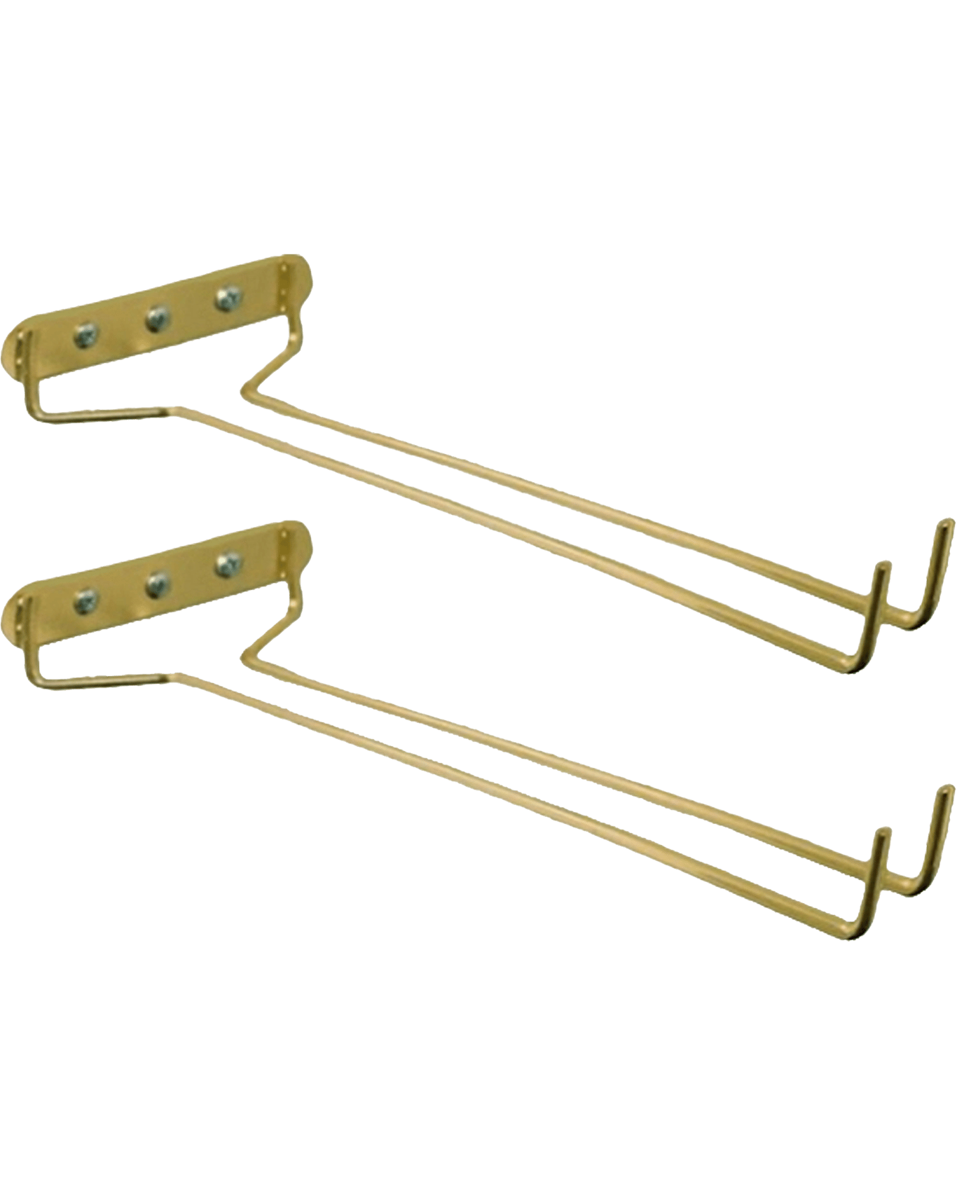 Buy Barware Glass Hanger Wall Mount Brass 250mm 2 Pack Online (Lowest