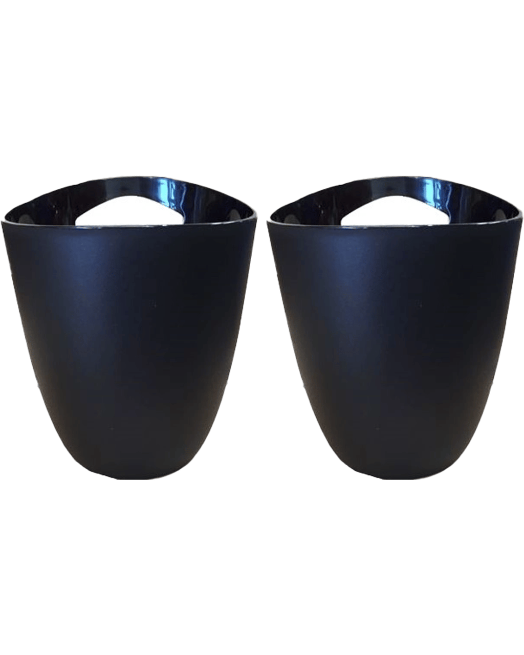 Barware Ice Bucket Wine Cooler Black Plastic 3 Litre 2 Pack (Unbeatable ...