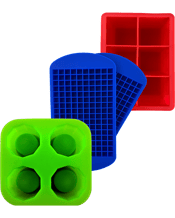 Ice Mould Giant Cube 47mm Lava Red & Ice Mould Shot