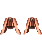 Champagne Stopper Stainless Steel - Copper 2 Pack