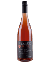 Scorpo Bestia Skin Cont<br>Pinot Gris 2020 750ML Attractive coppery pink in the glass. The nose has notes of musk, candied orange peel, fresh blood orange, sour cherry, fresh herbs and a slight Campari twist. Bitter-edged on the palate with that blood orange note, with musky pear, peach and strawberry fruit. It has a soft phenolic texture along with zesty tannins that add a pleasant grip. Finishes dry, clean and tangy. Engaging and moreish, with impressive finesse for this style of wine, and with a good volume of fresh fruit to balance the phe