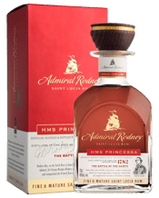 Admiral Rodney Rum Princessa<br>40% 700ml 700mL HMS Princessa contains rums aged exclusively in American white oak bourbon casks. All the rums have been aged between 5 and 7 years in our cellars before being blended together by our Master Blender. All rums are from the bottom plates of our 45-plate Coffey still as these distillates have the balance of flavours that enable long maturation and result in a rum with balance, intensity and complexity. Tasting Notes: Deep mahogany colour with honeyed raisins on the nose and a hint of vanilla and t