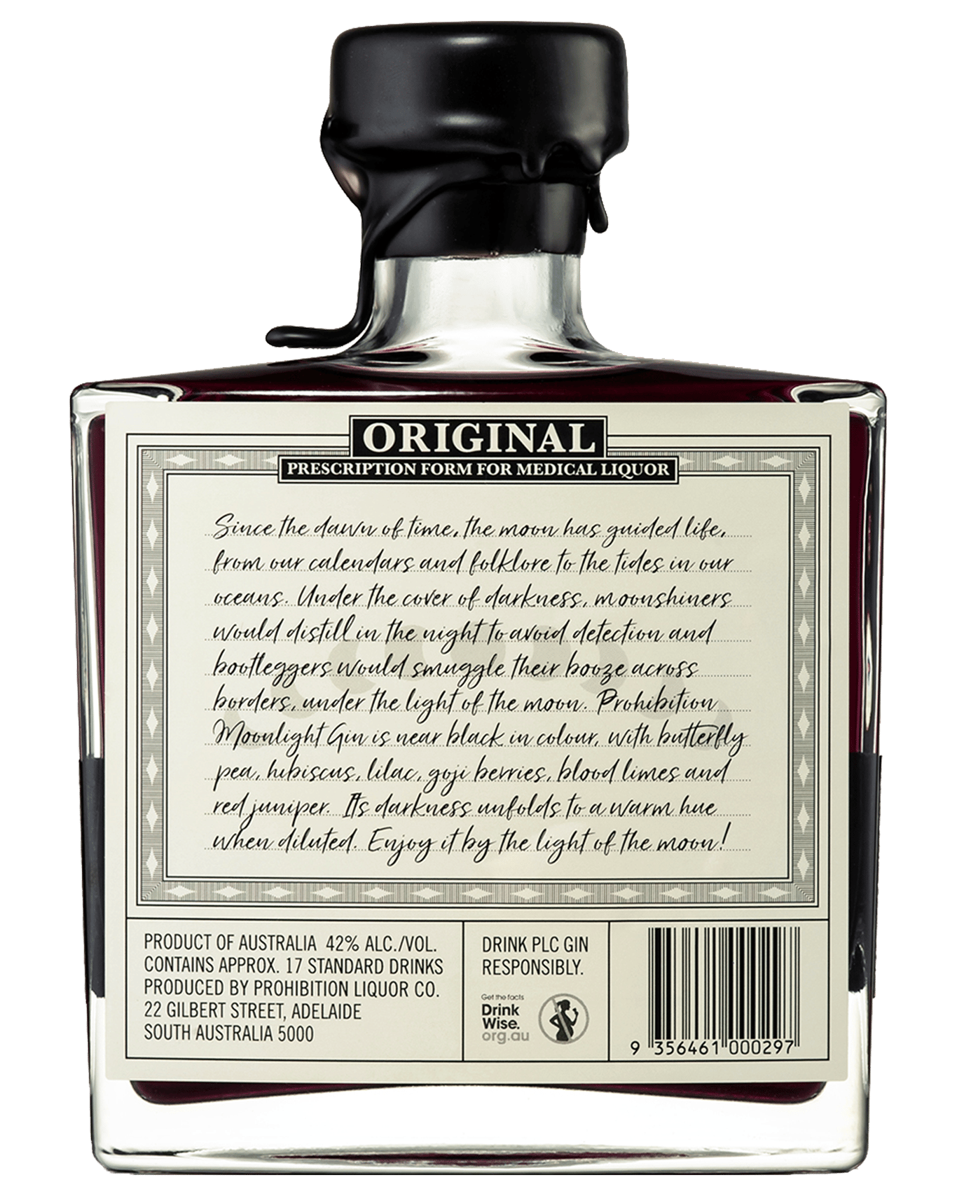 Buy Prohibition Liquor Co. Moonlight Gin 500ml Online (Lowest Price