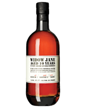 Widow Jane 10 Year Old<br>Bourbon 700ml 700mL “It takes sweet water from tough rock to make great whiskey.” Widow Jane 10 years old is a blend of whiskeys from Kentucky, Tennesse and Indiana, assembled in Brooklyn using water from the “Widow Jane Limestone Mine” in Rosendale, New York, which is even richer in minerals than the pure waters of Kentucky. Bottled at 45.5%, it does make a beautiful Bourbon! Tasting note from the Ultimate Beverage Challenge 1998. 93 points. NOSE: reminiscent of maple kissed breakfast pancakes with a side of bacon