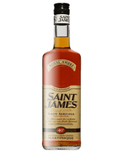  Saint James Royal Ambre Rhum<br>Agricole 700ml  700mL The youngest of the distillerys barrel-aged agricole rums. It represents the ideal marriage between the fresh exuberance of rhum blanc and the elegance of older rums. The rum is aged in 200-liter, Limousin oak barrels for a minimum of 18-months. Copper/amber hue with brilliant with brilliant orange highlights. It has a silky texture and a light to medium body. Initially, the grassy aroma of sugarcane dominates, gradually followed with notes of floral and spice.