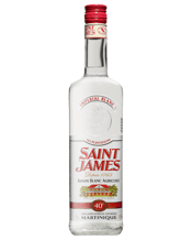  Saint James Rhum Agricole<br>Imperial Blanc... 700mL Extremely aromatic with notes of freshly cut sugarcane. Great purity and crystal clean with mellow mouthfeel and tropical fruits.