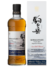  Mars Komagatake Limited<br>Edition Single... 700ML Selected single malt are blended to create this 2020 edition.<br>Very limited bottling. The landscape of Mars Shinshu distillery which is opening in autumn in 2020 can be seen the front label to celebrate this special occasion and whisky. Whisky aged in sherry casks and American white oak make up the expression of this whisky. Ripe prune,<br>sweet acacia honey and vanilla on the nose and initial orange flavour on the palate followed by soft bitterness of cacao with soft mouth feel. Long and clea