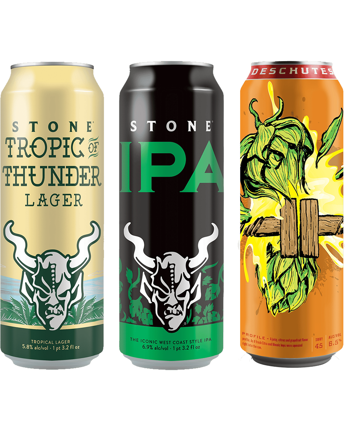 Buy Deschutes / Stone / Rogue Tall Boy Can Collection 5 Mixed Beers