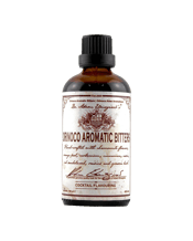  Dr. Adam Elmegirab's Orinoco<br>Bitters 100ml  100mL Created by Dr. Adam Elmegirab, these bitters are flavoured by warm spices such as cardamom and cassia bark, floral notes from chamomile, dried fruit flavours, fragrant aromatic bark, citrus oils from orange peel, and a bitter sweetness from molasses.