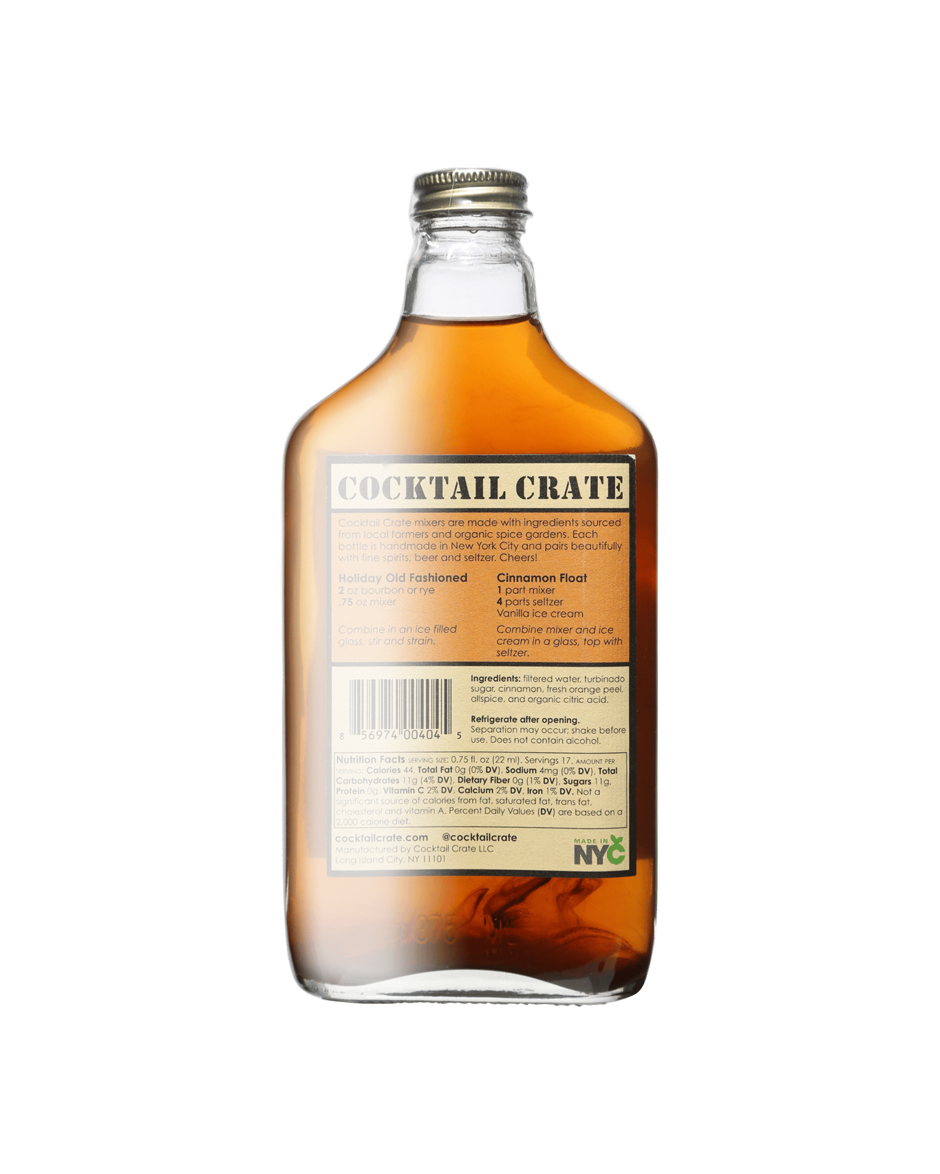 Buy Cocktail Crate Spiced Old Fashioned Syrup 375ml Online (Lowest