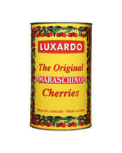  Luxardo Maraschino Cherries<br>In Syrup 5.6kg  5.6kg First produced at the Luxardo plant in Zara (now Croatia) around 1905, these sour Marasca cherries are candied with syrup. Today the Luxardo family exclusively cultivates over 30,000 Marasca Cherry trees in the Veneto region of Italy and are used by the finest mixologists the world over.