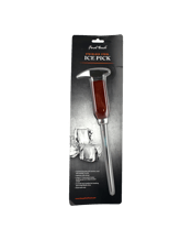  Final Touch Stainless Steel<br>Ice Pick   Easily break up stubborn ice in ice trays easily with this Japanese styled ice pick. The long 5.1” (13cm) point makes breaking up ice in deep buckets simple and the anvil-like top is perfect for breaking apart large blocks of ice. Made from high quality commercial grade 304 stainless steel with wooden handle.