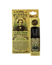 King Floyd's Cardamom<br>Bitters Mini 15ml 15ML King Floyd’s Cardamom Bitters is a favourite among "Floydian's". It’s a heady blend that is the pure essence of the potent spice. Carefully blended to create a perfect balance between the mentholated spicy aroma of cardamom and the fiery flavour profile of ginger root.