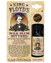  King Floyd's Wild Plum<br>Bitters Mini 15ml  15ML KING FLOYD'S Wild Plum Bitters is made from fruit harvested in West Marin County California. Its flavour ranges from a tart burst, to a mouth-watering sweetness, enhancing your Gin and Vodka based cocktails.