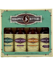  Scrappy's Bitters The New<br>Classics Mini Set... 60ML These bitters are new classics in the contemporary cocktail landscape. Containing one each of Lavender, Cardamom, Black Lemon and Orleans bitters, this is the perfect starter gift for the home or commercial bartender. Recipe card included.