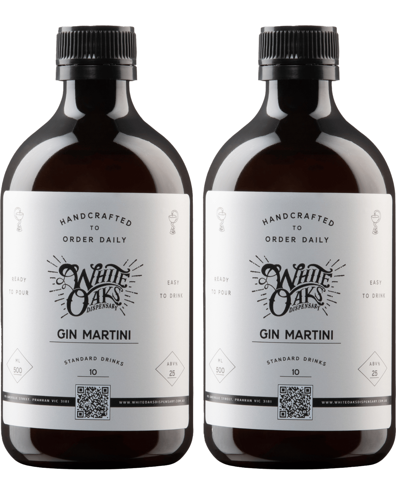 Buy White Oaks Dispensary Classic Gin Martini 500ml Pack Of 2 (bottled