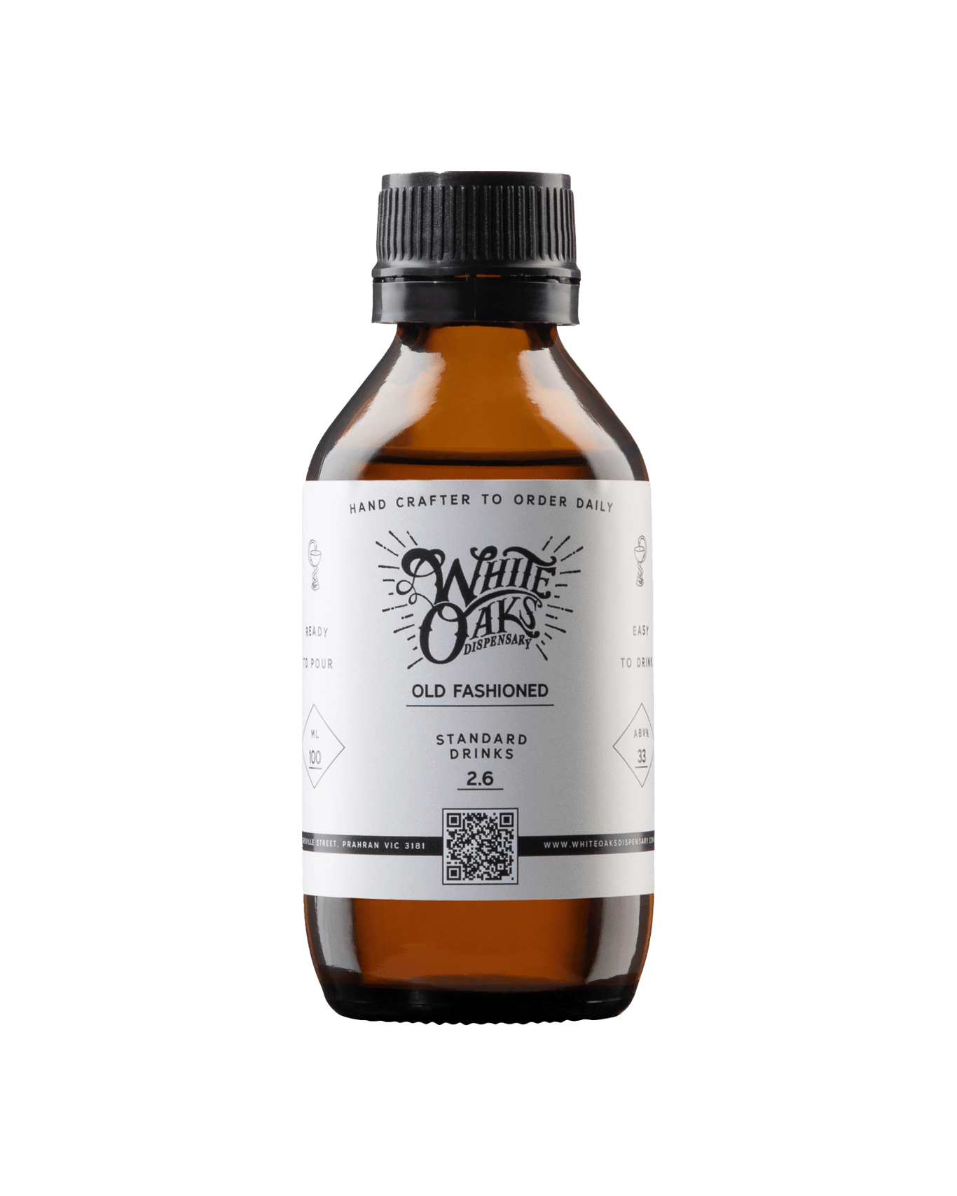 Buy White Oaks Dispensary Classic Old Fashioned 100ml (bottled Cocktail