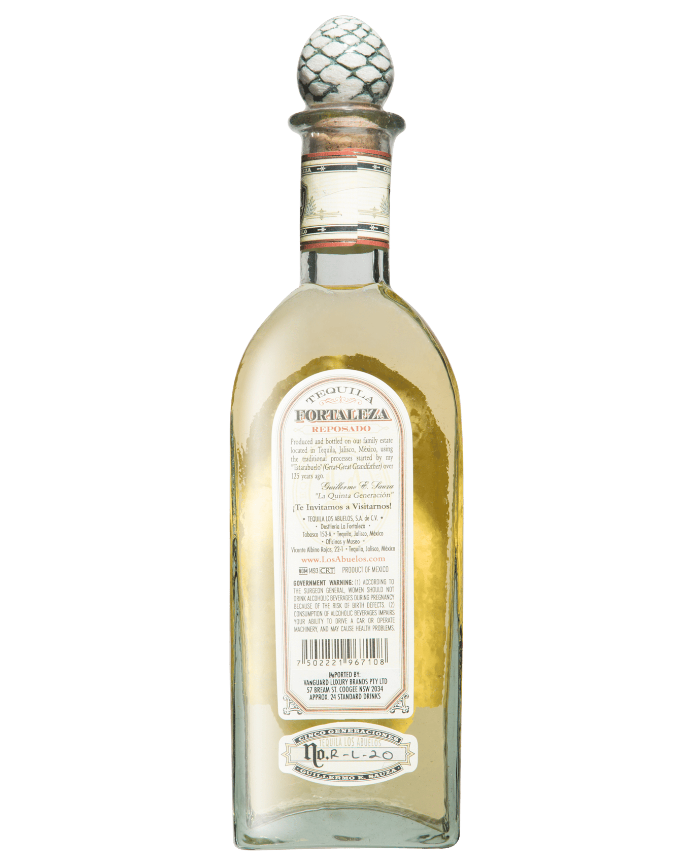 Buy Fortaleza Tequila Reposado 750ml Online (Lowest Price Guarantee