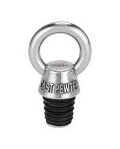  Royal Selangor Toolbar Wine<br>Stopper... 7.5cm x 4cm x 3c Replicating an eye bolt, the pewter stopper buffers the bottle’s contents against the elements, whilst its finial allows a quick pull to polish it off. Fitted with a food safe silicone sleeve.