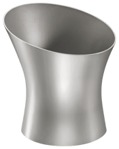  Royal Selangor Domaine<br>Single Chiller   Modern with sweeping lines and dramatic curves, the luxurious look and feel of this range is the perfect complement to the enjoyment of champagne. This stylish and sexy chiller features a spur at its base. The punt at the bottom of most champagne and wine bottles sits on this spur, keeping the bottle elevated above the chillers base and allowing the ice and water to chill it evenly. 23cm x 26cm