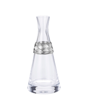  Royal Selangor Carafe -<br>Frost   A collar of diagonals and diamond facets echoing fractured ice complements the angular glass profile of a carafe for juice or water.<br>Size:&nbsp;H23.5cm x Dia 10.5cm x 50cL