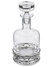  Royal Selangor Medallion<br>Whisky Decanter -...  The Collection is inspired by the creativity of the Renaissance period and reinterprets classical motifs found on columns, pilasters, arches and other architectural elements from the 15th to early 17th century into modern expressive designs.  The Whiskey Decanter is made from quality glass and has a pewter medallion design on the glass.  12.5cm x 26cm