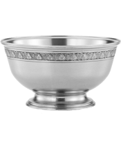  Royal Selangor Pear And<br>Grape Bowl   Quintessential subjects in Baroque period still lifes, the motif of pears and grapes also hints at one of the large bowl’s obvious functions. Of generous depth, with a narrow rim and raised on a moulded foot, this shape from the British Isles appears to be a regional preference.<br>Space is available for personalisation.<br>About the collection<br>The Inspired, a collaboration with the Victoria &amp; Albert Museum, London references the museum’s vast archive of 17th and 18th century European pew