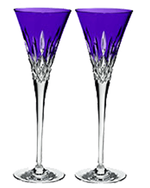 Margarita Glasses Set Of 2. Purple In Color
