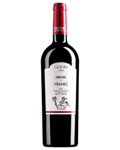  Dalvina Hermes Vranec 2015  750ML VRANEC is from the variety of the same name and has been produced in our vineyard with a reduced yield. Painted with an intense dark ruby-red colour and infused with a fruity essence, it is crowned by aromas of vanilla and spices as a result of its contact with oak. The taste is harmonious, expressing freshness and structure with a soft fruity finish.