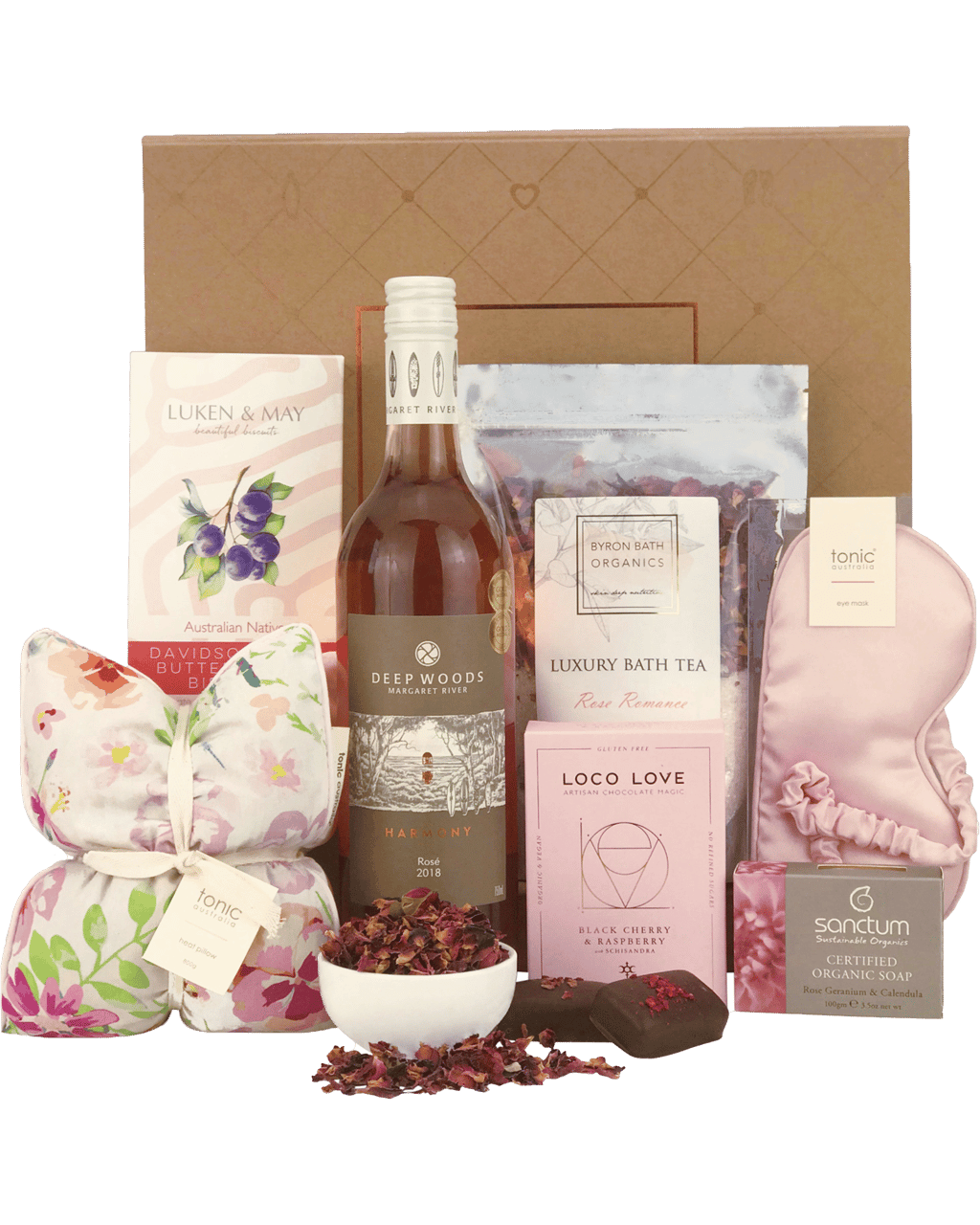 Byron Bay Gifts Rosé Wine Hamper (Unbeatable Prices): Buy Online @Best ...