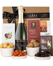  Byron Bay Gifts Bubbles And<br>Bites Gift Basket  750ML Looking for the perfect way to celebrate a special occasion? Look no further than the Bubbles & Bites hamper from Byron Bay Gifts. This carefully curated hamper is filled with delicious gourmet treats and a bottle of premium sparkling wine, making it the perfect choice for any celebration.<br><br />This hamper is perfect for a romantic evening in, a birthday celebration, or any other special occasion. The premium sparkling wine is sure to impress even the most discerning palate, while the gourme