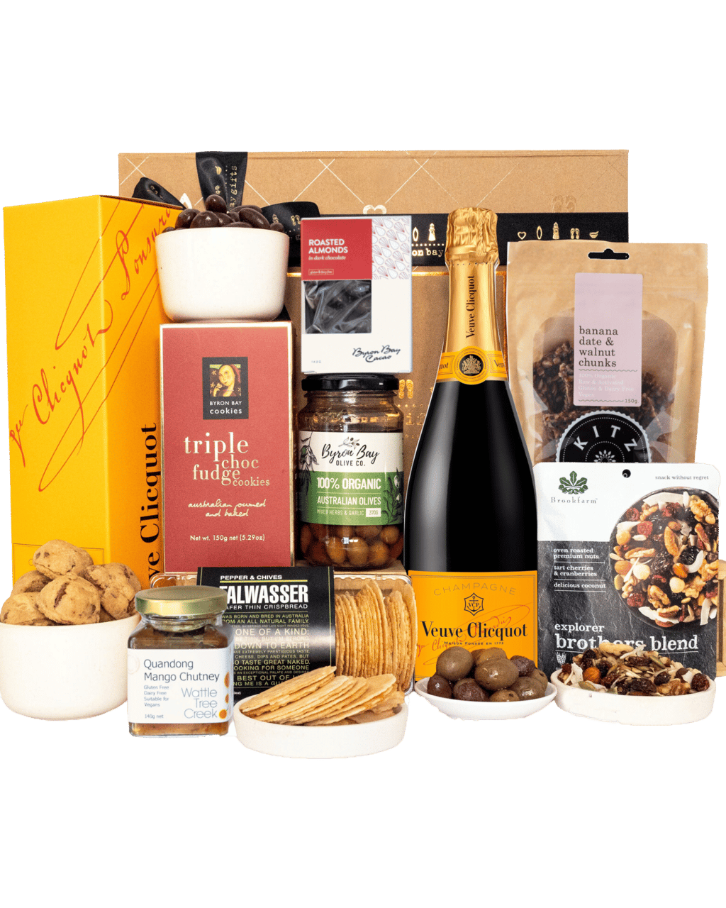 Buy Byron Bay Gifts Veuve Champagne Treats Gift Hamper Online 