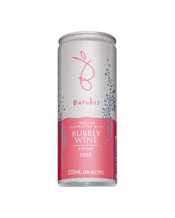  Barokes Bubbly Rose Bin 382<br>250ml  250ML Barokes Bubbly Rosé Bin possesses medium texture and flavour. Delivering fruity mouth sweetness and characters of strawberry, currant and straw. Crimson pink in colour with a ripe bouquet of currants and gentle citrus.
