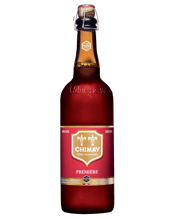  Chimay Premiere Amber Ale<br>750ml  750mL The red-cap was the first beer to be brewed by the Trappist monks. It is noted for its coppery colour which makes it particularly attractive. Topped with a creamy head, it gives off a light, fruity apricot aroma produced by the fermentation. The taste perceived in the mouth is a balance confirming the fruity nuances noticed in the fragrance. Its taste, which imparts a silky sensation to the tongue, is made refreshing by a light touch of bitterness.