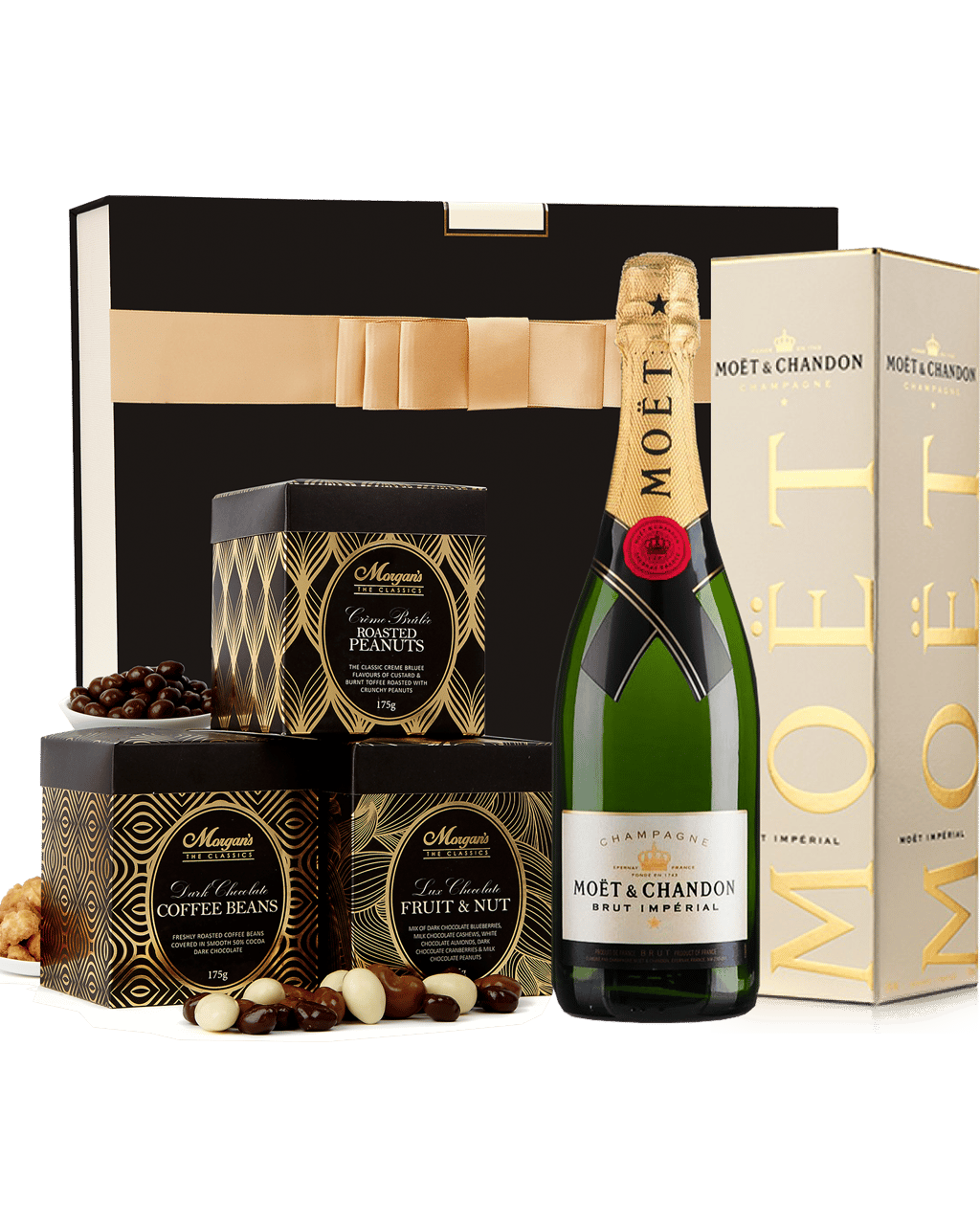 Buy The Hamper Emporium Moet With Australia Chocolates & Nuts Hamper ...