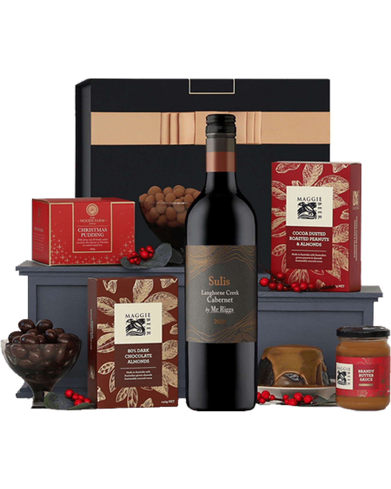 Buy The Hamper Emporium Christmas Cheer With Red Wine Hamper Online