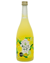  Kikusui Aragoshi Yuzu 720ml  720ML A popular fruits Liqueur produced by Kikusui brewery's research and development department lead by a group of all female, and they are focusing on developing products for women. A Fruits liqueur made by adding high-quality sugar to yuzu grown in the sunshine of Tosa, a southern land, and features a refreshing yuzu scent and a refreshing taste.