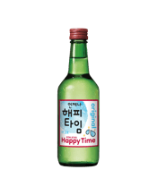 Happy Time Soju Original<br>360ml 360ML Classic and smooth with a crisp finish, Happy Time Original has a timeless taste that is<br>perfect for any occasion.<br>Enjoy Happy Time with your favourite Korean and international dishes. Crafted to our<br>authentic Korean recipe, Happy Time brings the lively essence of Seoul to Australian<br>beverages.