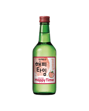 Happy Time Soju Peach 360ml 360ML One of our most popular flavours, our refreshing Happy Time Peach is like summer in a bottle!<br />Enjoy Happy Time with your favourite Korean and international dishes. Crafted to our authentic Korean recipe, Happy Time brings the lively essence of Seoul to Australian beverages.
