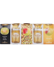  Choya Golden Ume Fruit 50ml<br>X 5  50ML This one is a Japanese Standard Choya Umeshu with real plum fruits in a bottle. Using 100% Japanese plum fruits from Kishu, Wakayama, this is a real high standard Japanese traditional Umeshu. (Actually you can eat plum fruits after drinking or use it as a garnish of sake cocktail.) Comparing to the Choya without plum, the taste of this bottle has much more richness, depth &amp; elegancy in a flavour. Also the colour is more golden &amp; amber. As a aperitif before the meal or a desert after the