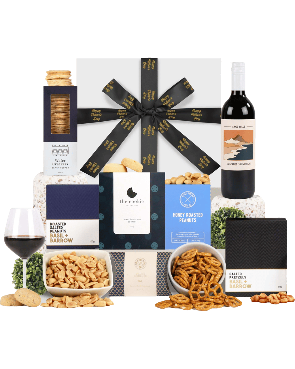Buy Hampers With Bite Father's Day Red Wine Gift Hamper Online (Lowest Price Guarantee) Best